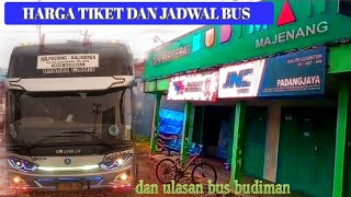 harga tiket dan jadwal bus di agen bus budiman cilopadang ll  dan profil singkat tentang bus budiman