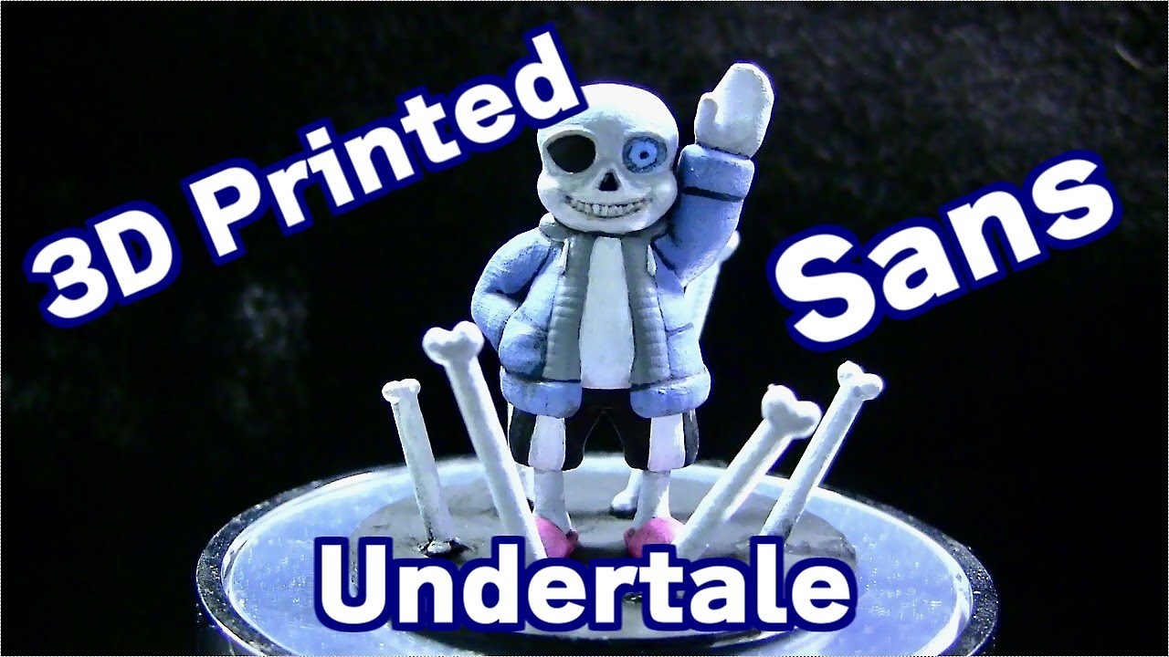 3D Printed Sans サンズのフィギュア作ってみた【Undertale】 - YouTube