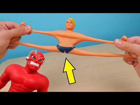 Мучаю игрушку антистресс Стретч Армстронг! Что если бросить его с высоты 100 метров? alex boyko