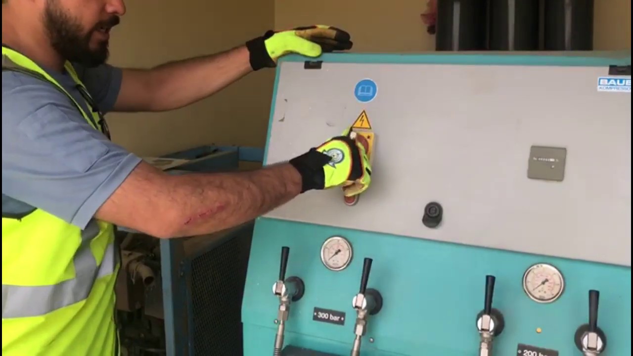 جهاز تعبئة أسطوانات التنفس