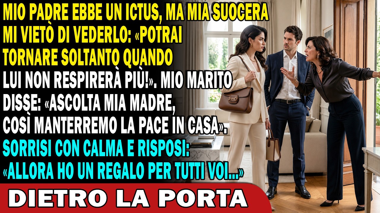 La mattina in cui mio padre ebbe un ictus, preparavo la colazione in casa di mio marito. Quando dissi a mia suocera che dovevo correre in ospedale, posò la tazza con un colpo secco e disse:...