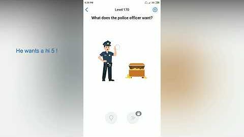 Easy Game - What does the police officer want? - Level 170 solution