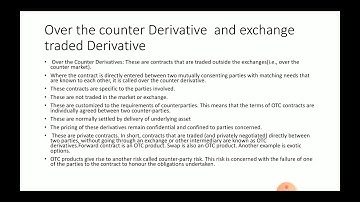 OTC Derivative