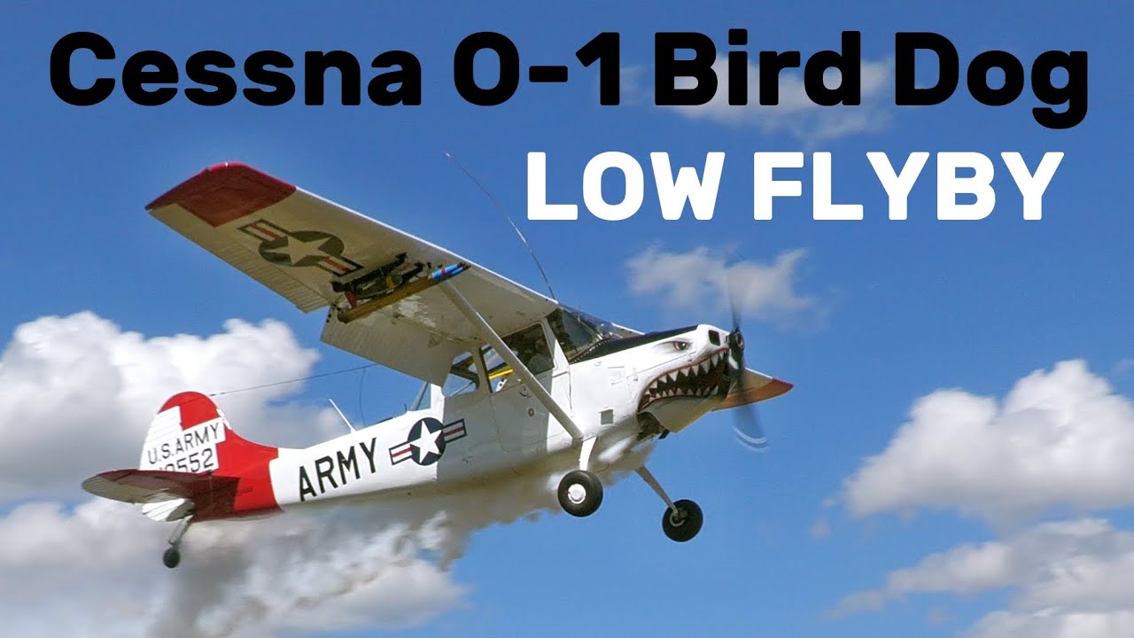 Cessna O-1 Bird Dog | LOW FLYBY and WALK AROUND | 4K | Czech Heaven ...