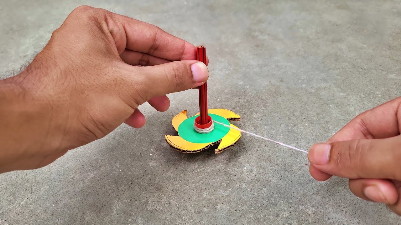 How to make Beyblade with launcher | High speed spinner - YouTube