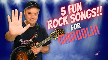 5 Fun Rock Tunes for Mandolin #rockpopmandolin #mandolin