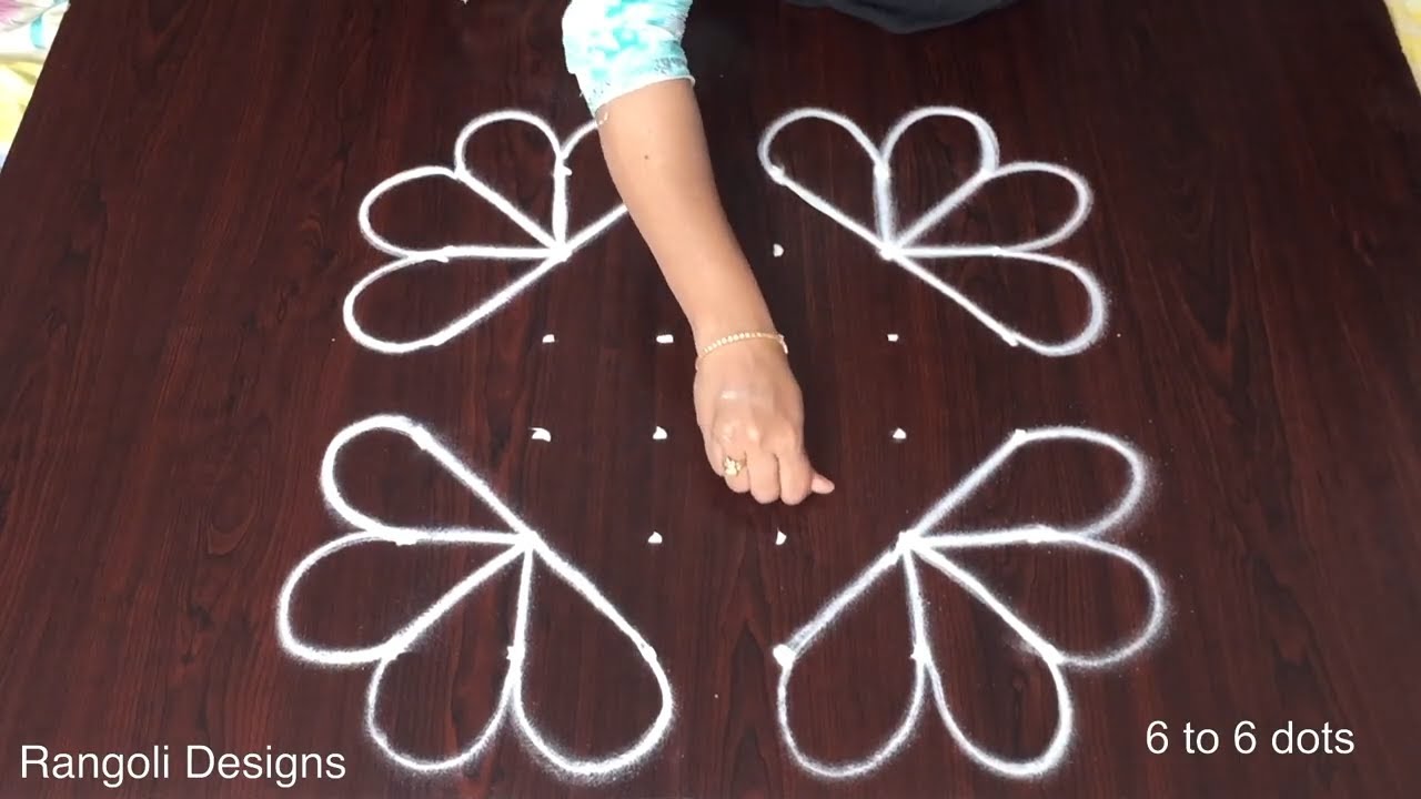 Daily Dots Flowers Small Kolam Muggulu