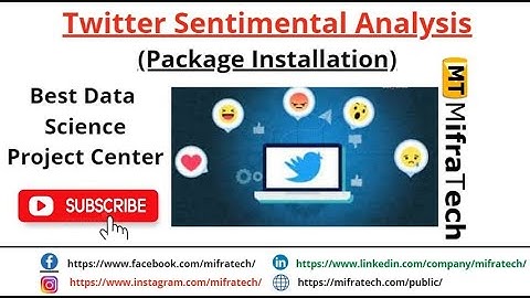 Twitter Sentimental Analysis (Packages Installation) -Mifratech#bestmlproject#bestdatascienceproject