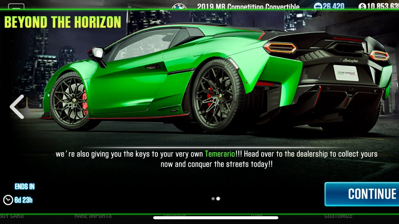 Lamborghini Temerario | Beyond The Horizon Event | CSR2