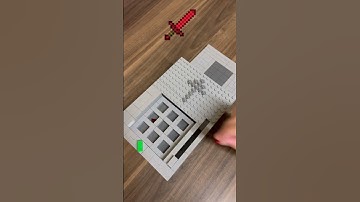 Crafting Minecraft Ruby Sword BUT Lego? #shorts