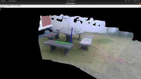 Mapping using ROS, RTAB-Map, and Realsense T265 and D435 cameras Outdoor