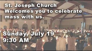 Sunday, July 19, 2026 9:30 AM Mass