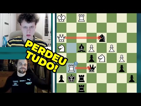 MAGNUS CARLSEN faz o famoso GAMBITO LEITÃO!