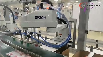 Scara Robot Case Packer for Flow-wrap Packs | Clearpack