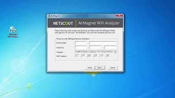 NetAlly: formerly Netscout: AirMagnet Installation Help -  Launching and Licensing Your Product