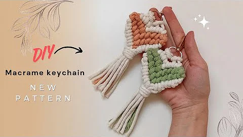 The 15-Minute Heart Keychain: New Macrame Pattern for Quick Gifts/TUTORIAL