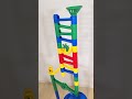 マーブルランレースASMR HABAのスロープ&くみくみスロープ 小学生がコースを作りました☆ ショート動画#1