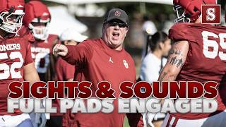 Sights & Sounds: Sooners put the pads on Tuesday in Norman