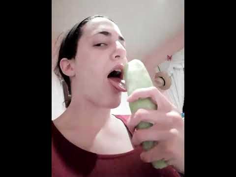 Look at this huge cucumber...