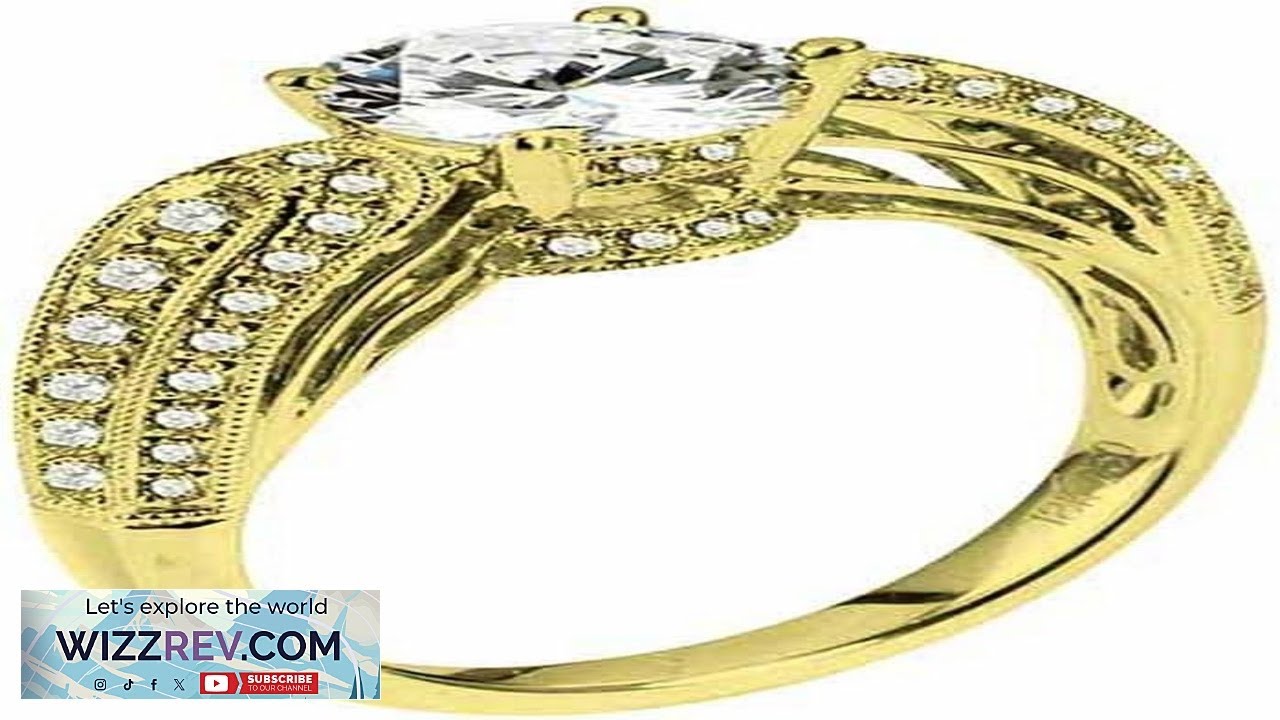 1.60 Carat Brilliant Round Cut Diamond Engagement Ring