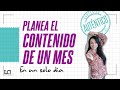 Cómo planear tu contenido en redes sociales/Planner Plantillas descargables gratis