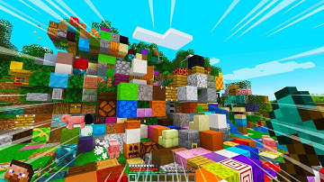 Minecraft, But EVERYTHING I SEE TURNS INTO RANDOM BLOCKS...