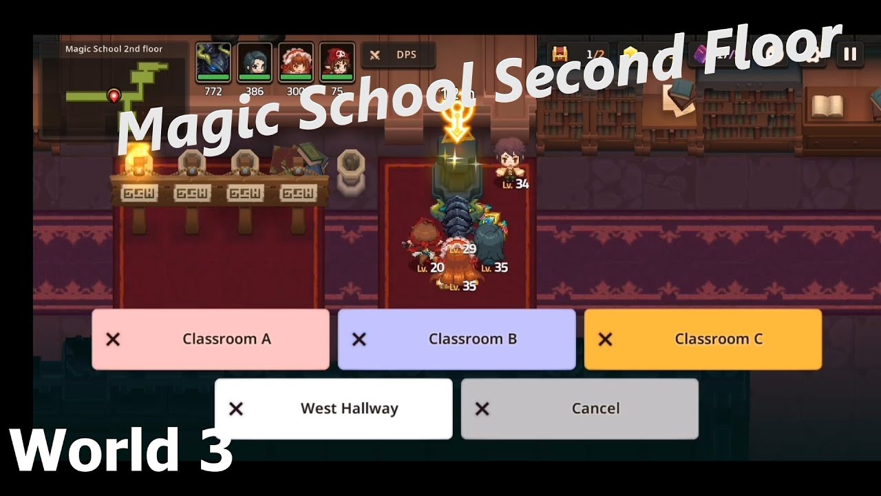 [Guardian Tales] World 3 Magic School Magic School Second Floor YouTube