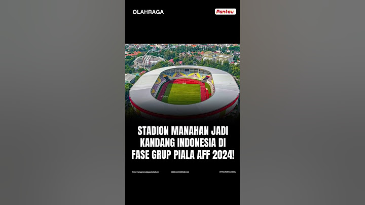 Stadion Manahan Jadi Kandang Indonesia di Fase Grup Piala AFF 2024 #shorts