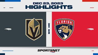 NHL Highlights | Golden Knights vs. Panthers - December 23, 2023