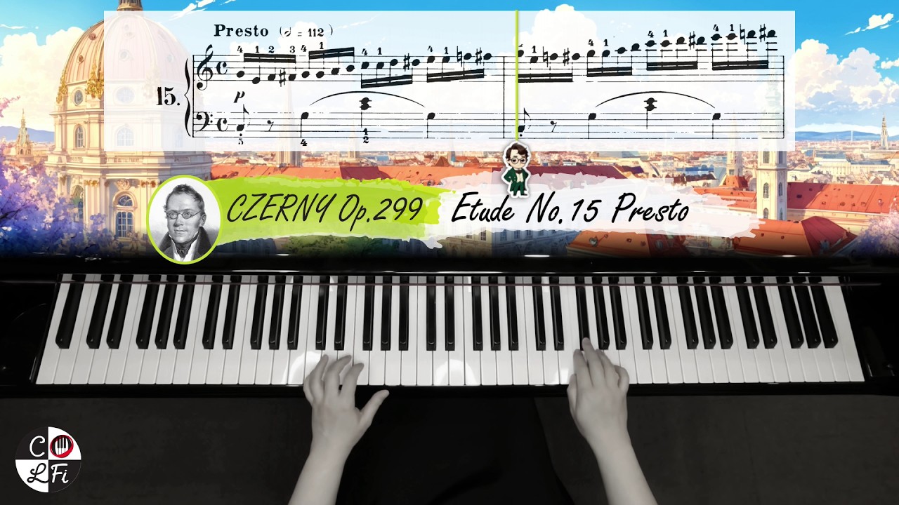 CZERNY Op. 299 Etude No. 15 Presto (Slowed) | Improve your Piano 