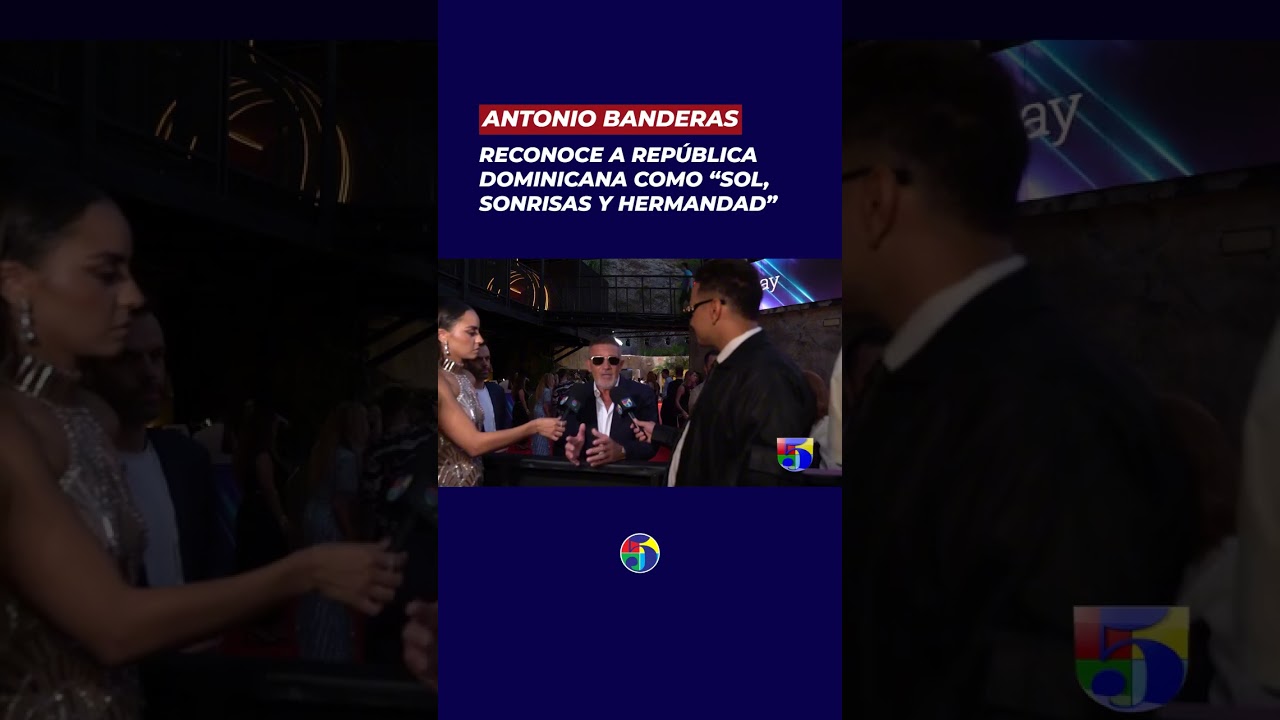 @antoniobanderas describe a República Dominicana como tierra de “sol, agua, unión y hermandad” ❤