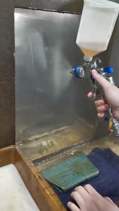 HVLP spray gun testing video