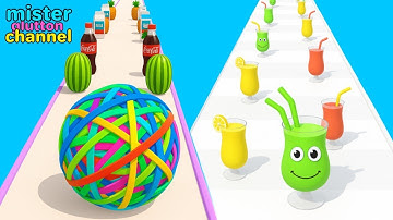 Juice Run VS Flexy Runner - Satisfying Game Walkthrough All Level Gameplay MAX LEVEL SpeedRun