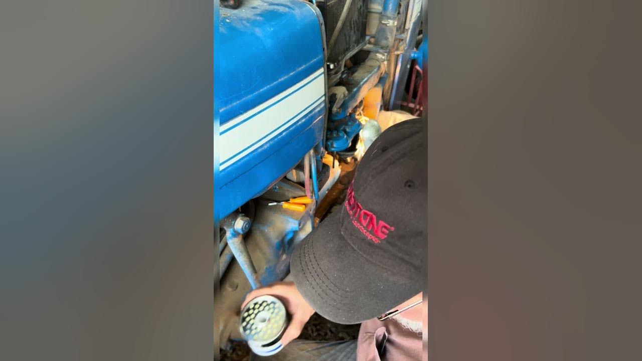 Changing fuel filters on a ford 3000 youtube