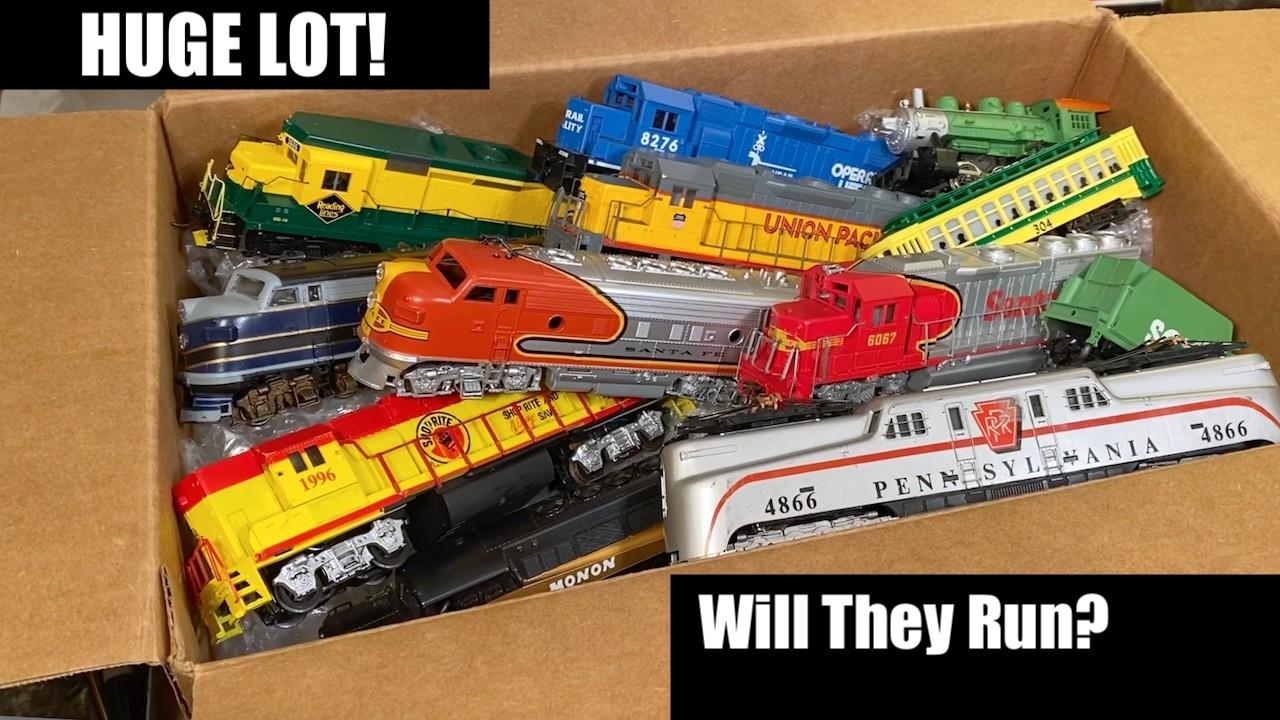 LARGE LOT of HO Locomotives Unboxing - Will They Run?
