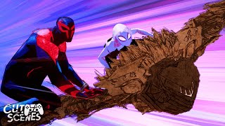 Spider 2099 & SpiderWoman Join SpiderGwen against Vulture! | SpiderMan: Across the SpiderVerse