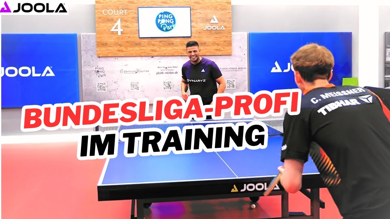 Ist das der schnellste Bundesliga-Profi Deutschlands? 💨 🏓 Ich trainiere mit Cedric Meissner!