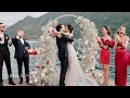 Wedding ceremony in Perast | Best bridal dress | Wedding videographer in Montenegro