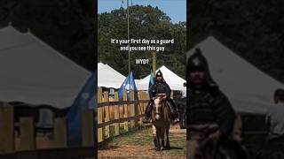 Would you run or fight? ⚔️ #knight #armor #reenactment