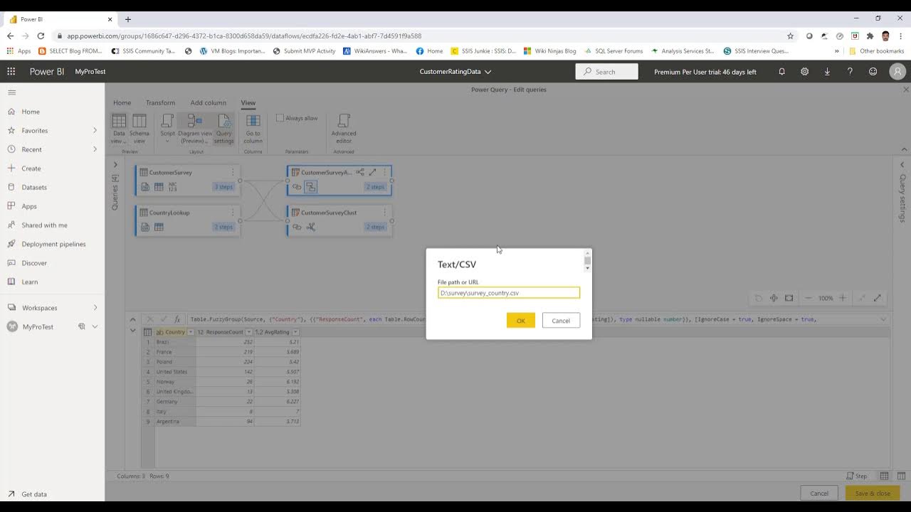 Power BI Quick Tip: View Tab Enhancements in Power BI Dataflows - YouTube