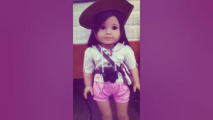 American girl doll outside photoshoot