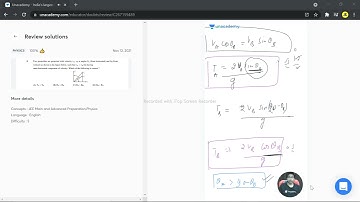 two projectiles are projected with velocity Va .Vb at angle theta A and theta B