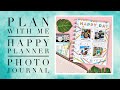 PLAN WITH ME | MEMORY PLANNING IN  NEW PHOTO JOURNAL | THE HAPPY PLANNER