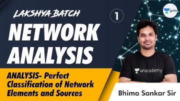 Perfect Classification of Network Elements & Sources | L1 | Network Analysis | Bhima Sankar