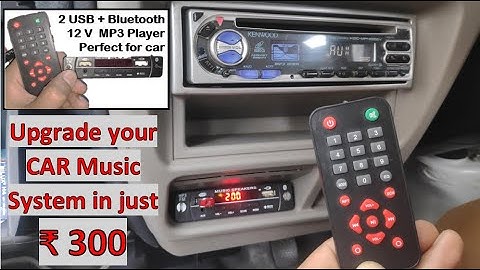 Upgrade any CAR Stereo with 12V MP3 KIT (USB + BLUETOOTH + AUX + FM + Mobile Charger)