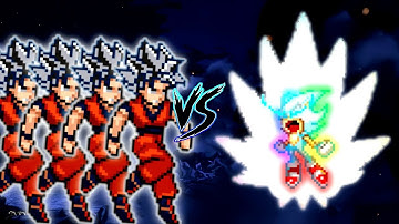 Goku DB V2 OP (Zeed) X 4 VS Sonic Chaos V4 JVL OP (all form) in Jump Force Mugen