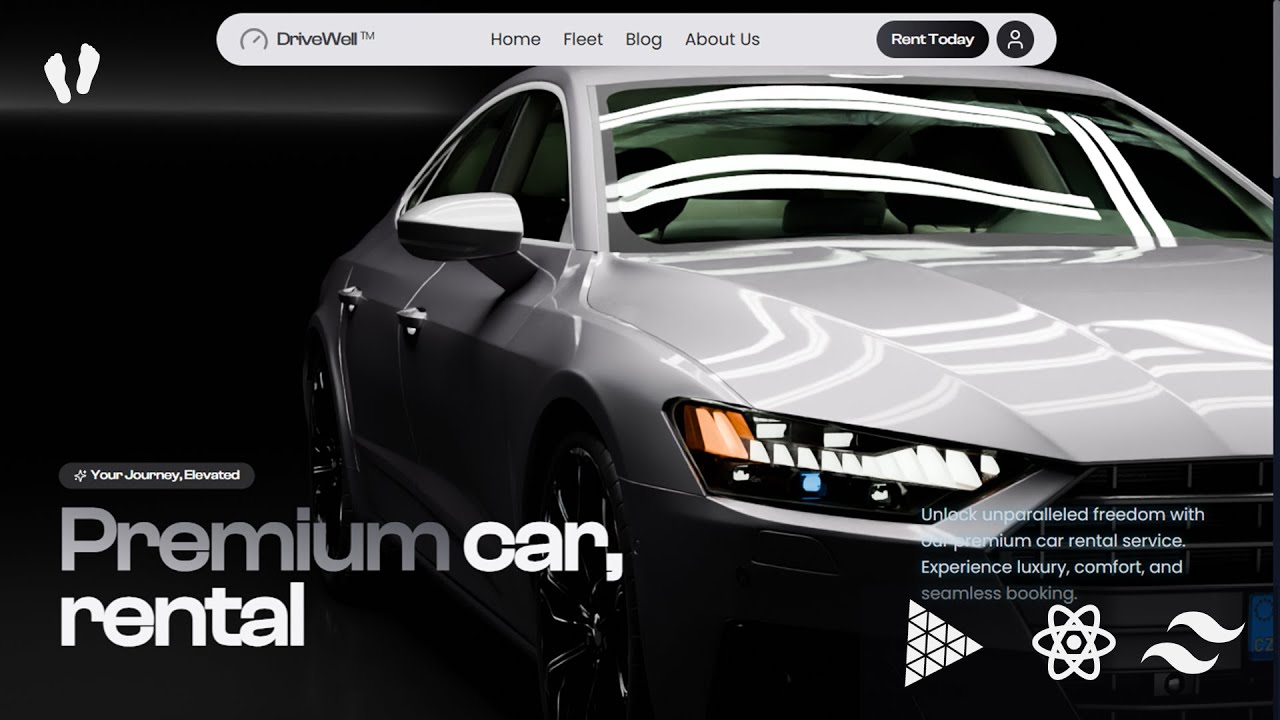 React + Tailwind CSS + Three.js: Build a Premium Car Rental Landing Page