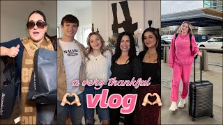 WHOLESOME VLOG ❤️ Thanksgiving, Black Friday shopping, and AJ going to Hollister HQ!!!!