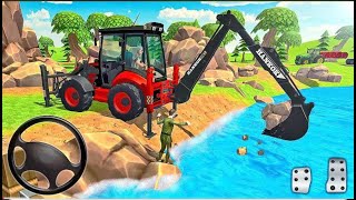 ✅JCB 3DX Backhoe Loader With Passenger New Mod Bus Simulator Indonesia Android Gameplay
