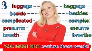 You MUST NOT confuse these words! E.g. Luggage or Baggage? (  Free PDF & Quiz)